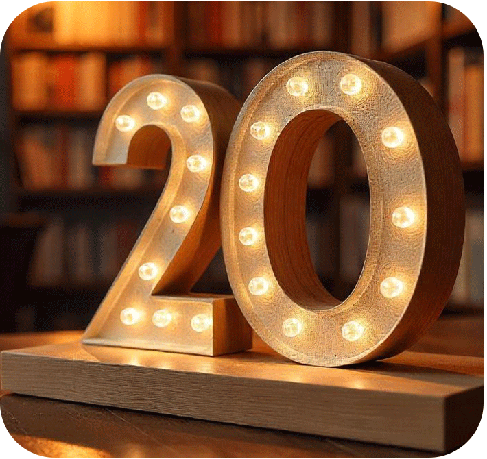  20 سالگی خود را جشن می‌گیریم و شما را به  جشنواره شگفت‌انگیز دو روزه دعوت می‌کنیم! 🎉✨